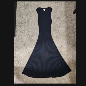 A New Day Black Ribbed Knit Top